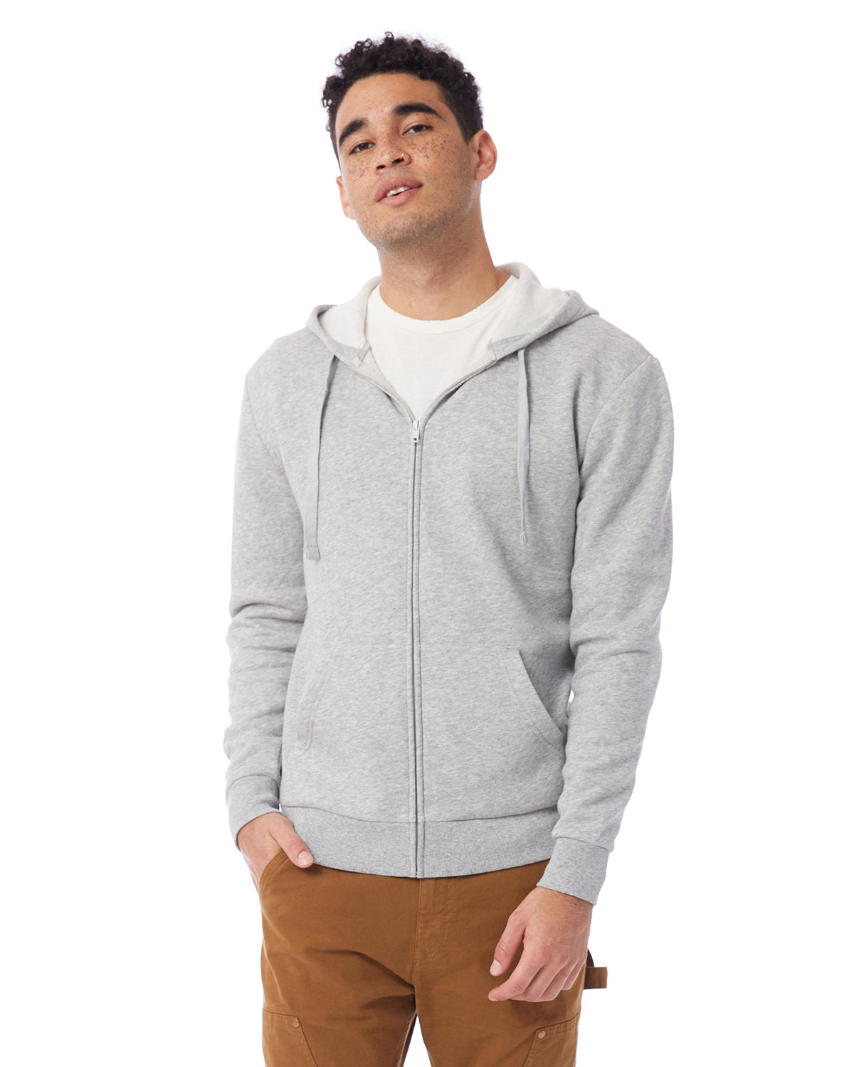 Alternative Unisex Eco-Cozy Fleece Zip Hooded Sweatshirt: Sustainable Warmth for All