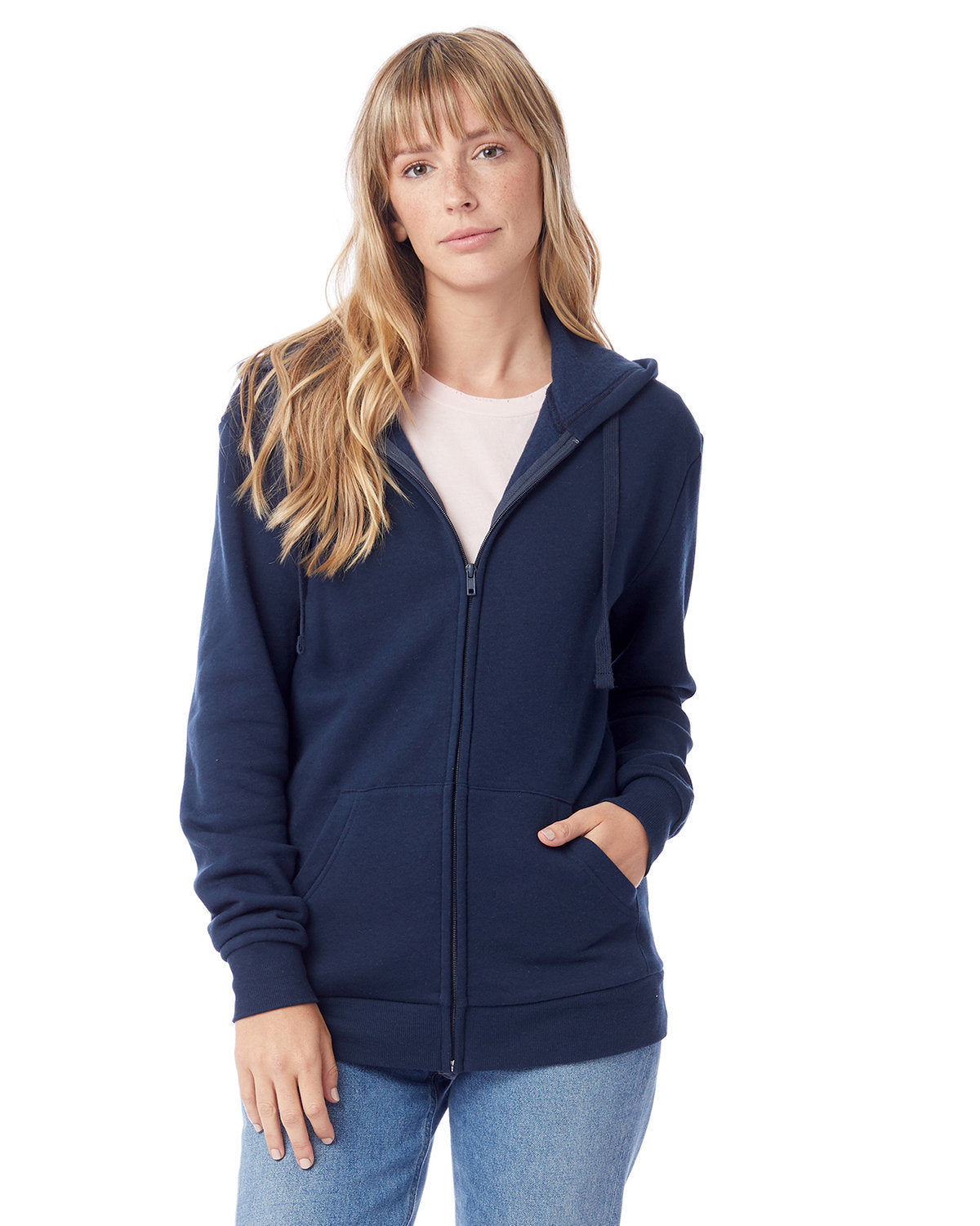 Alternative Unisex Eco-Cozy Fleece Zip Hooded Sweatshirt: Sustainable Warmth for All