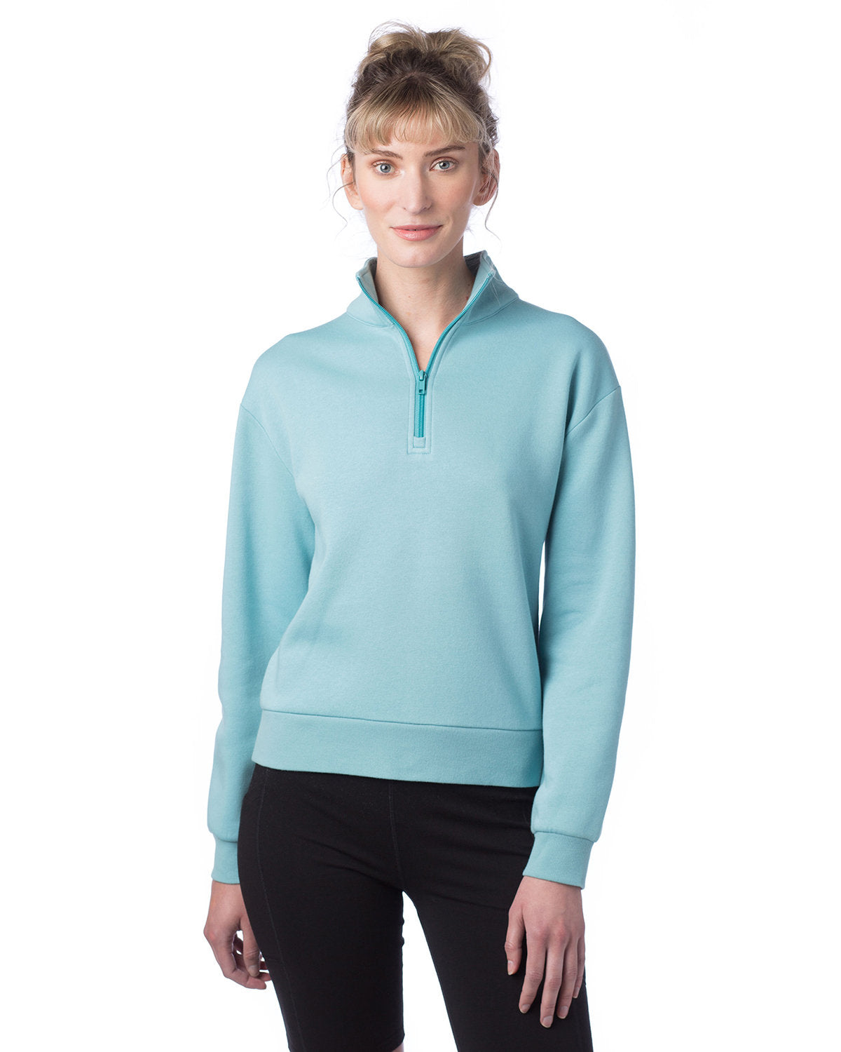 Alternative Ladies' Mock Quarter-Zip: Classic Style with Modern Comfort