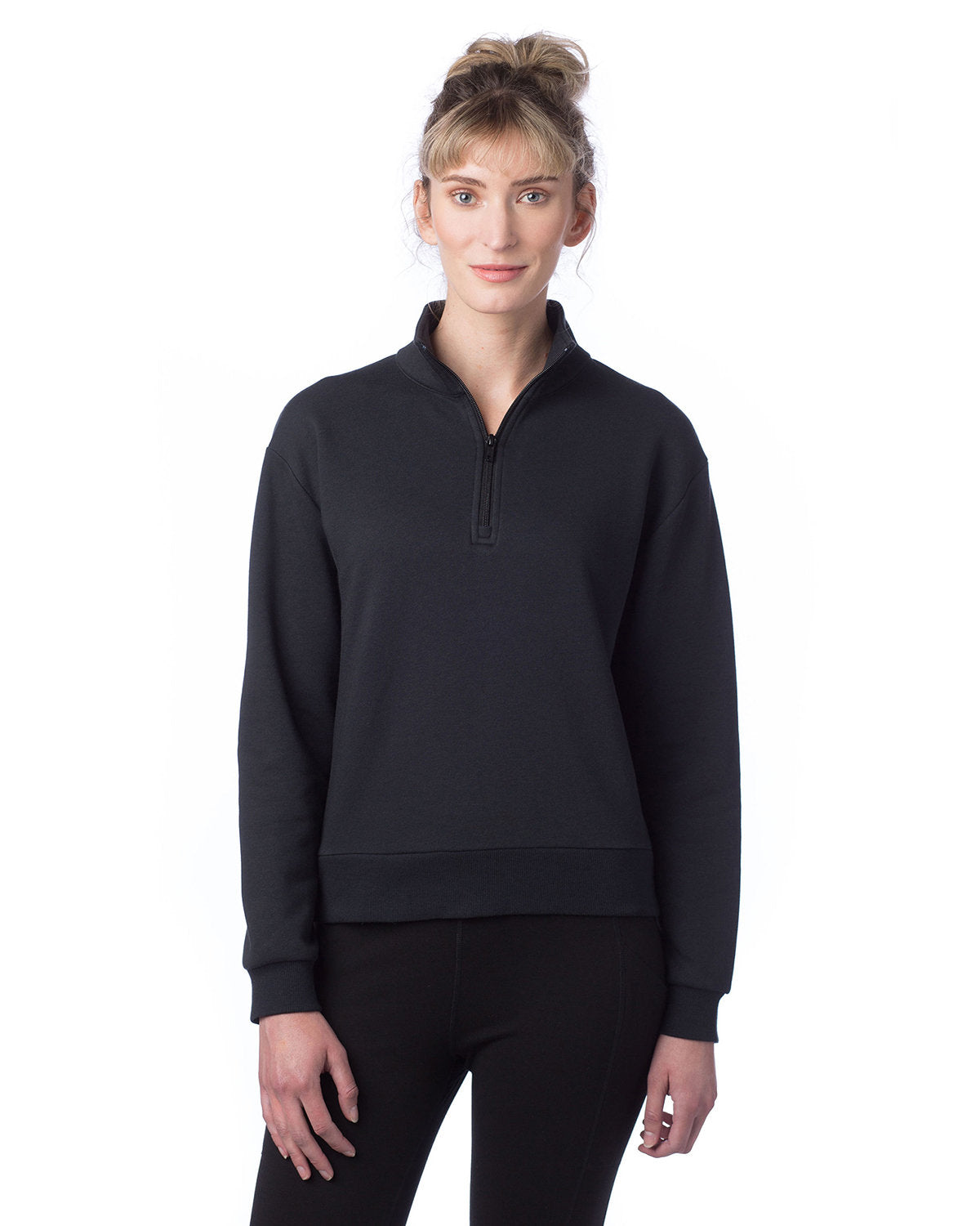 Alternative Ladies' Mock Quarter-Zip: Classic Style with Modern Comfort