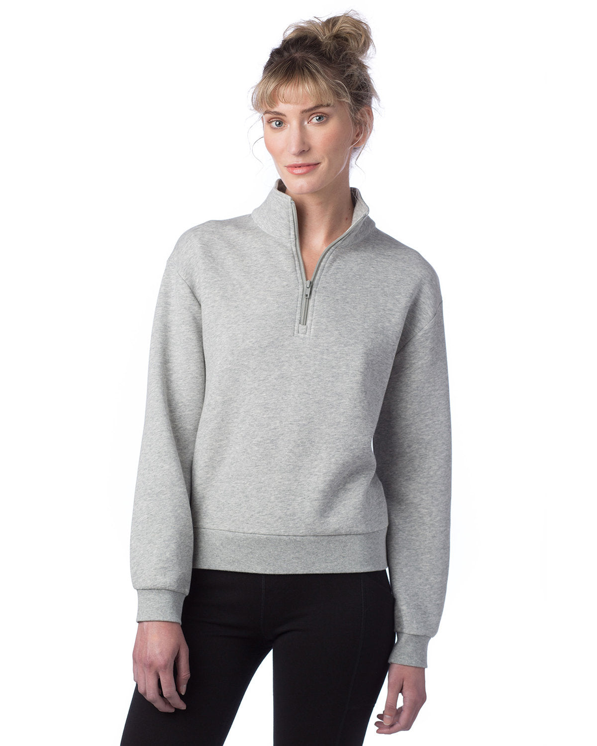 Alternative Ladies' Mock Quarter-Zip: Classic Style with Modern Comfort