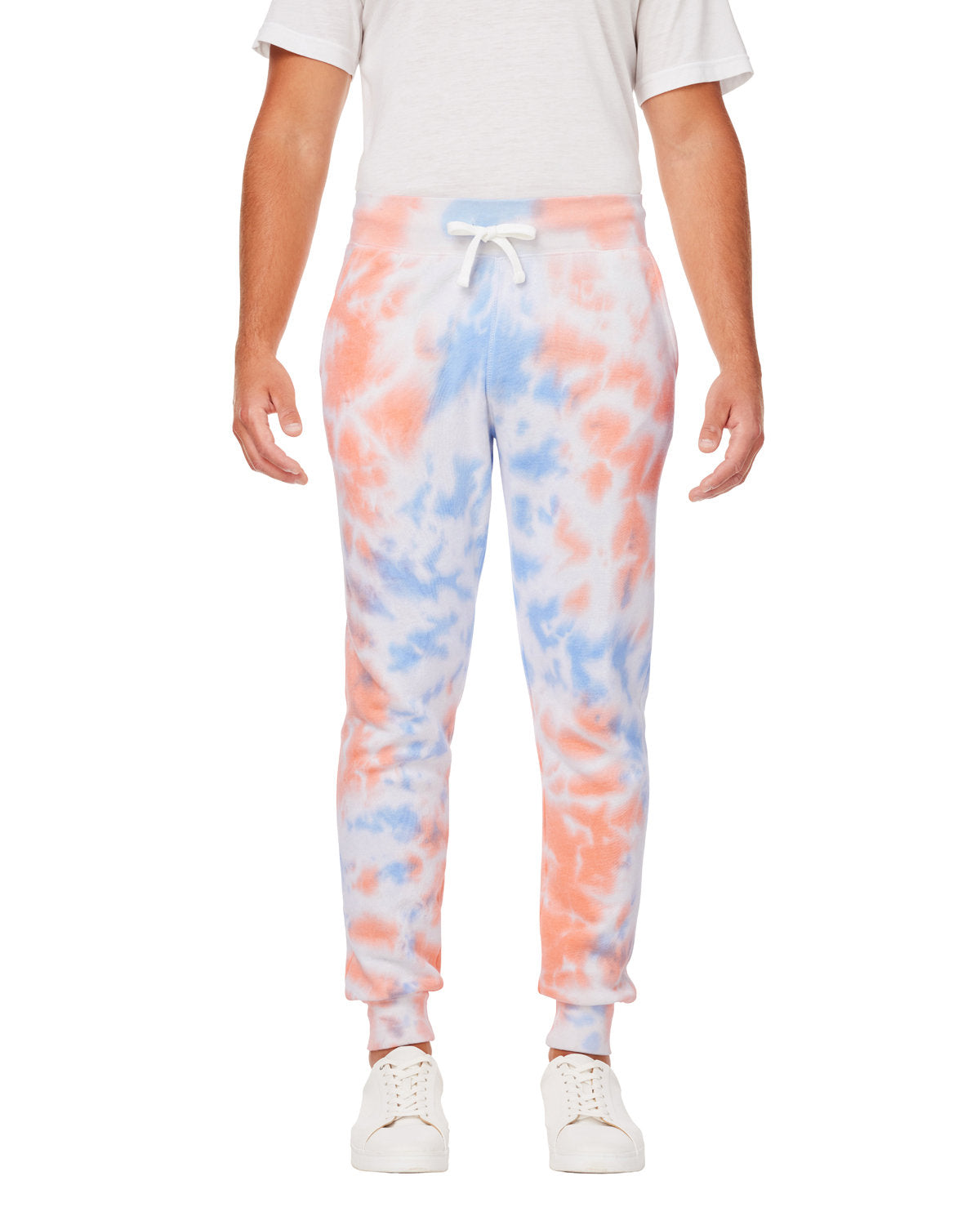 Colorful Comfort: J America Adult Tie Dye Fleece Jogger