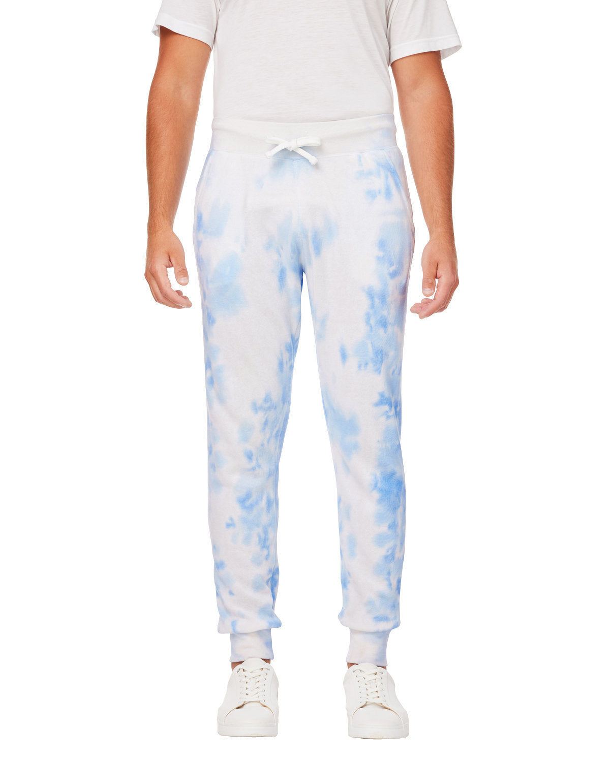 Colorful Comfort: J America Adult Tie Dye Fleece Jogger