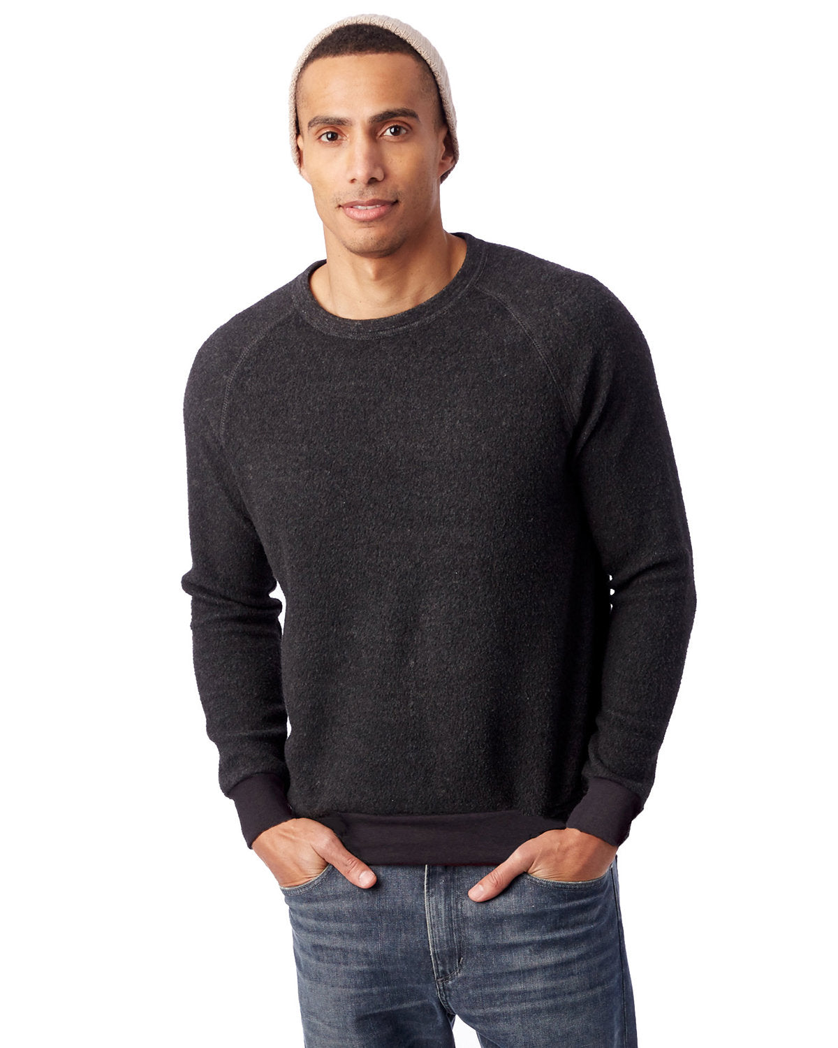 Alternative Men's Champ Eco Teddy Sweatshirt: Cozy Comfort Meets Sustainable Style