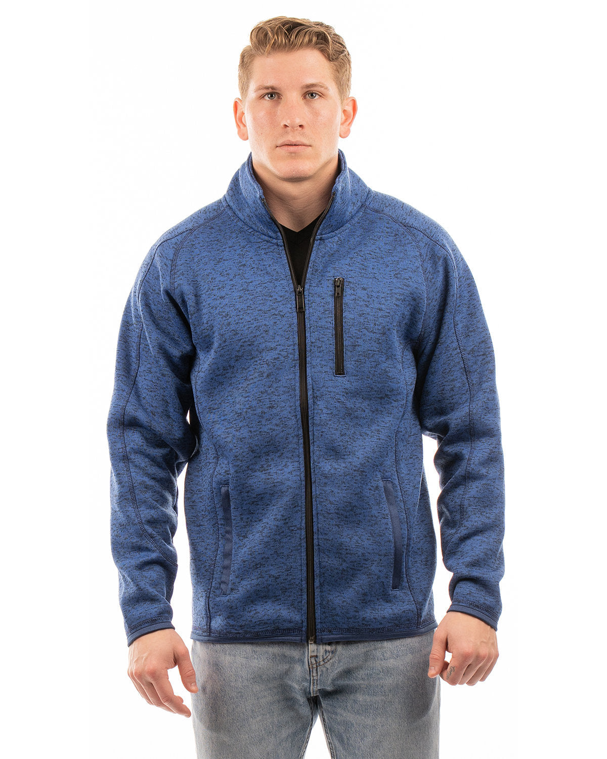 Burnside Men's Sweater Knit Jacket B3901