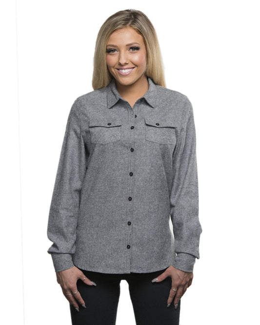 Burnside Ladies' Solid Flannel Shirt B5200
