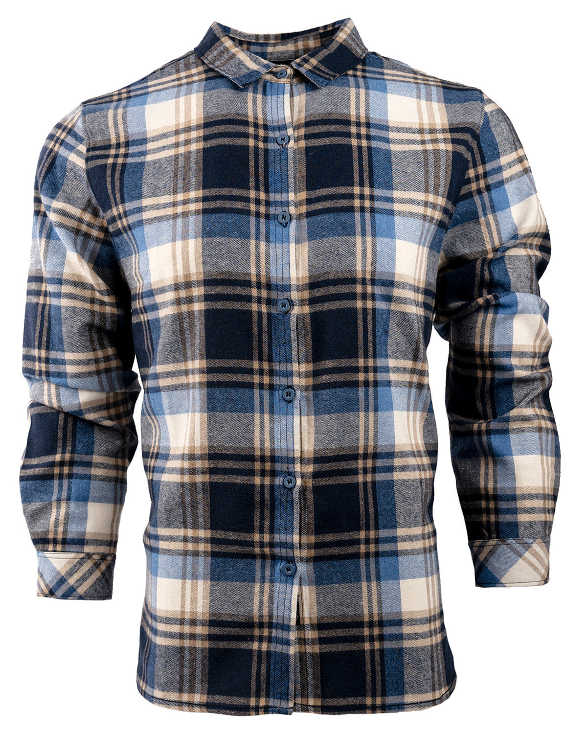 Burnside Ladies' Yarn-Dyed Long Sleeve Plaid Flannel Shirt B5212