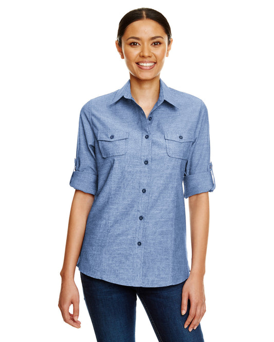 Burnside Ladies Chambray Woven Shirt B5255