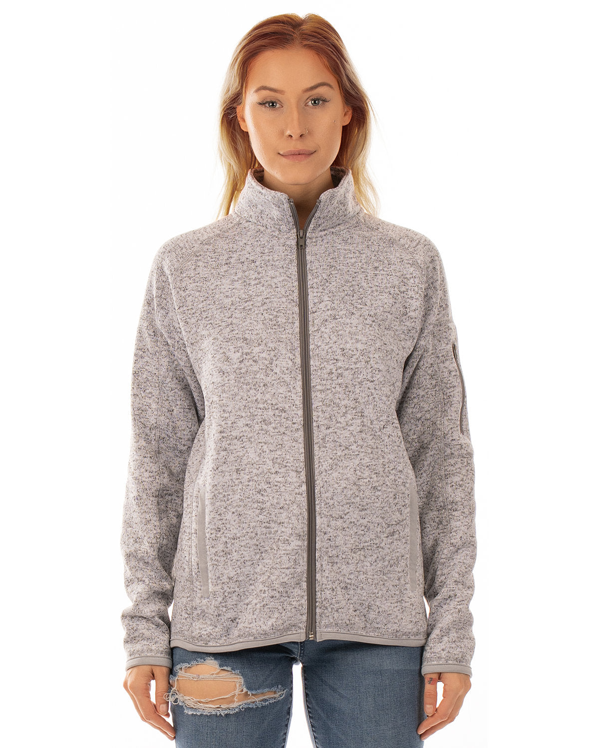 Burnside Ladies' Sweater Knit Jacket B5901