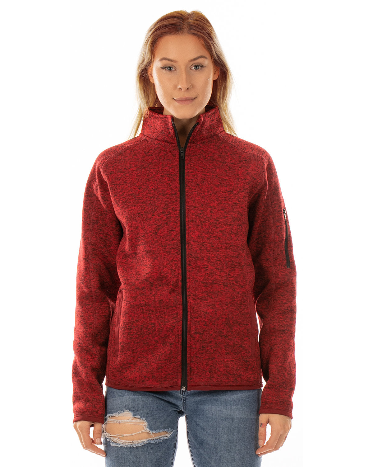 Burnside Ladies' Sweater Knit Jacket B5901