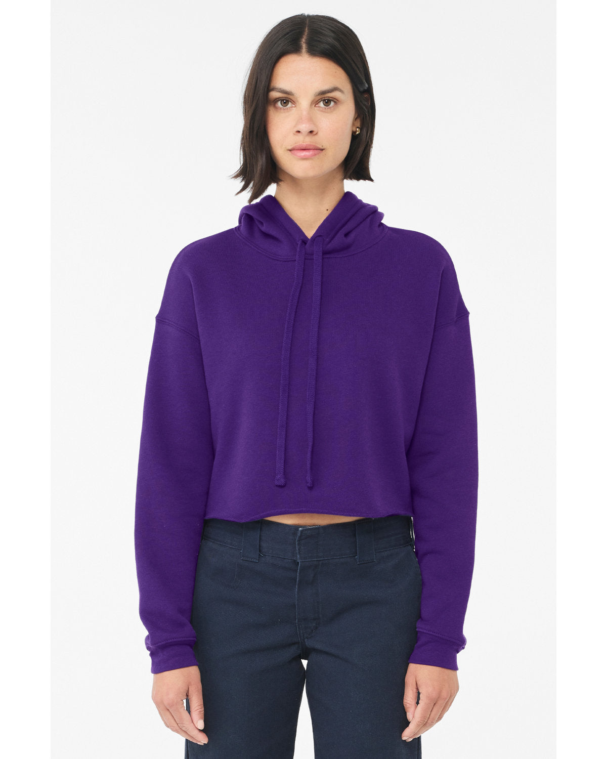 Bella + Canvas Ladies' Cropped Fleece Hoodie: Contemporary Comfort and Style