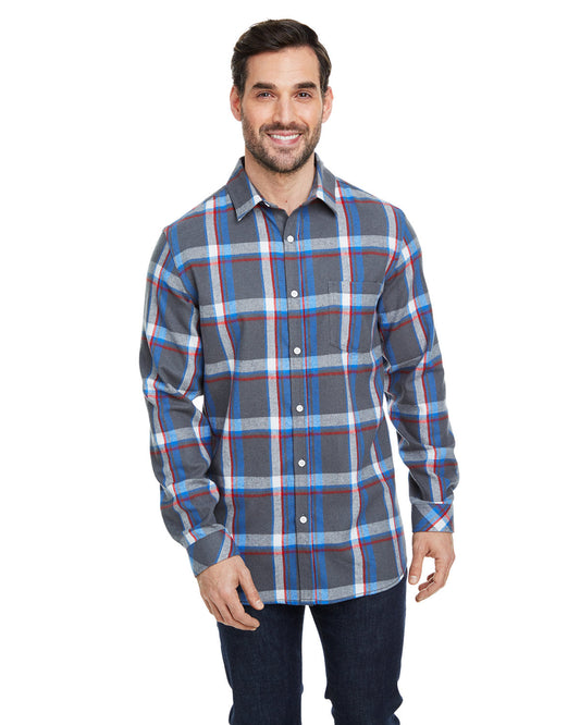 Burnside Woven Plaid Flannel With Biased Pocket B8212