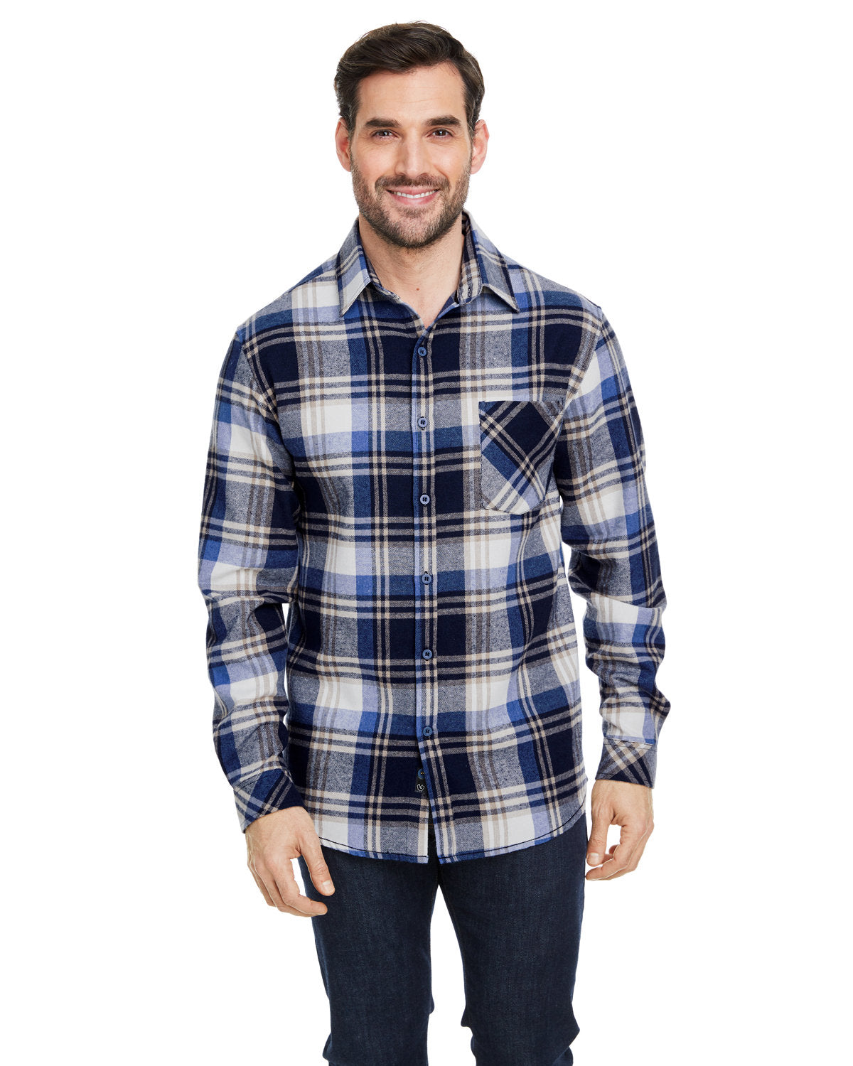 Burnside Woven Plaid Flannel With Biased Pocket B8212