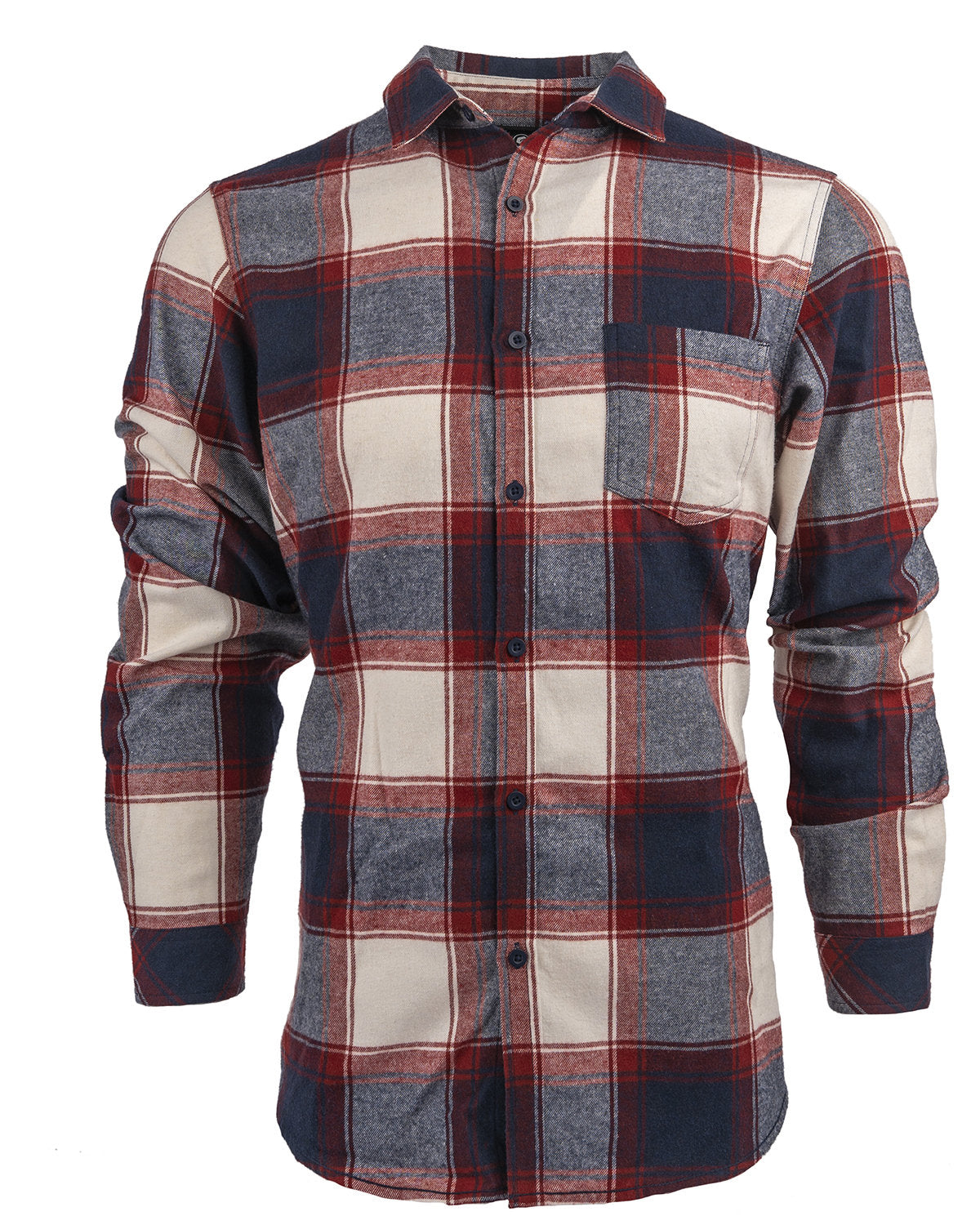 Burnside Woven Plaid Flannel With Biased Pocket B8212