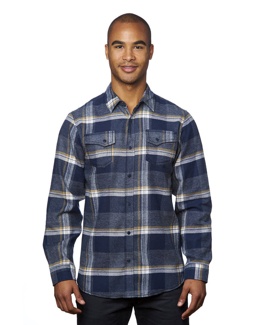Burnside Men's Snap-Front Flannel Shirt B8219
