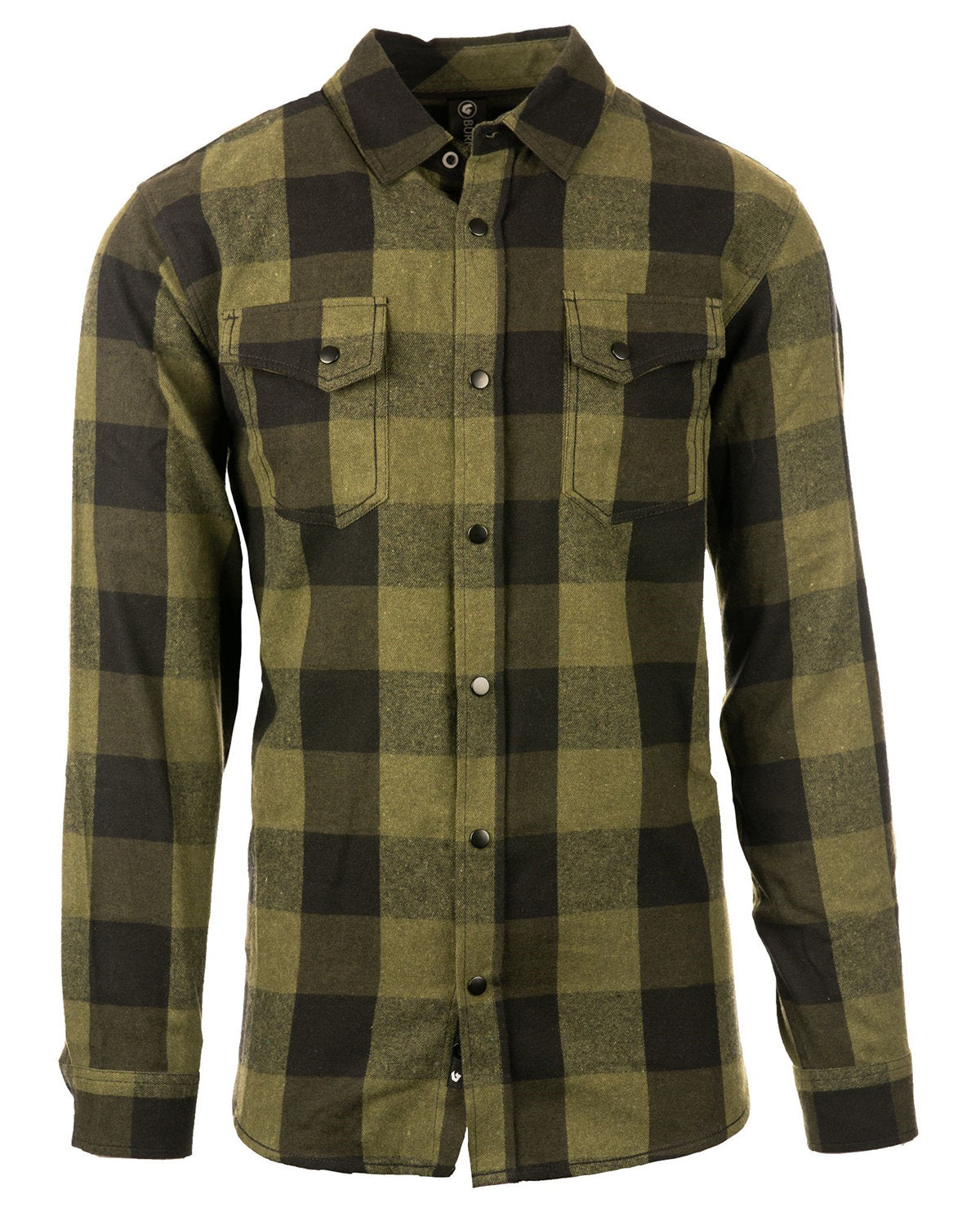 Burnside Men's Snap-Front Flannel Shirt B8219
