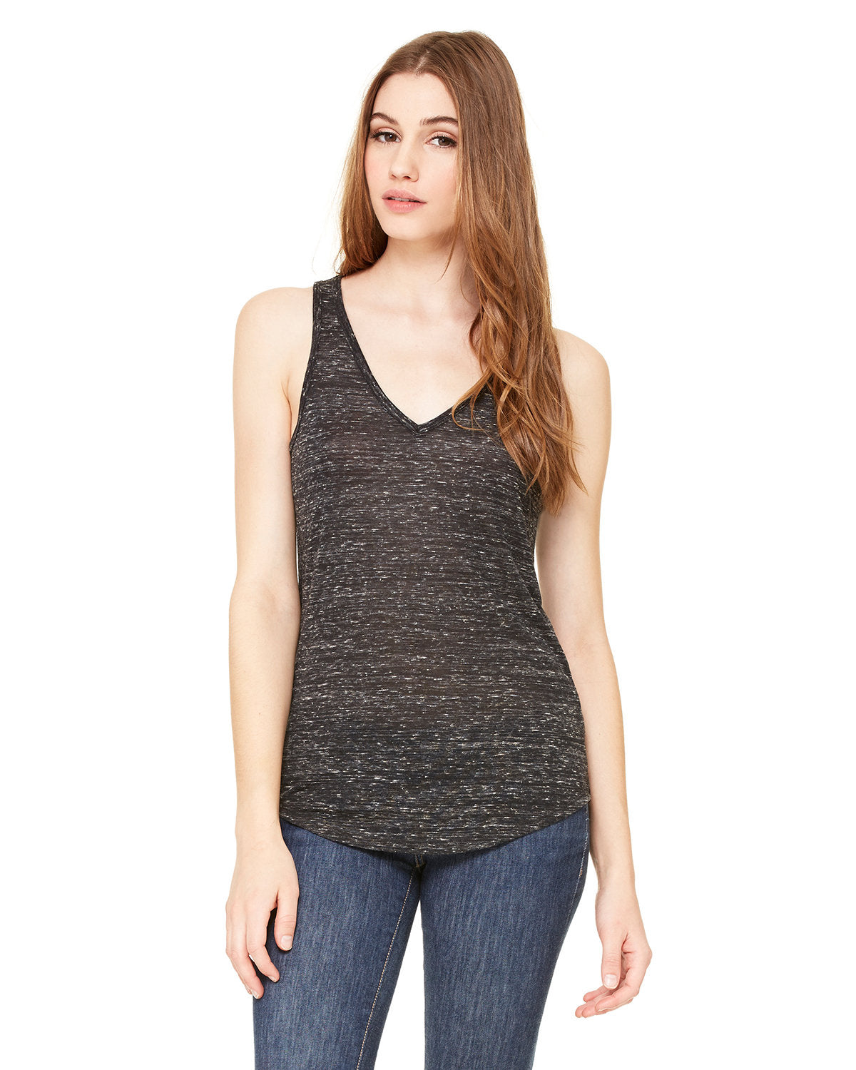 Bella + Canvas Flowy V-Neck Tank: Effortless Elegance for Women
