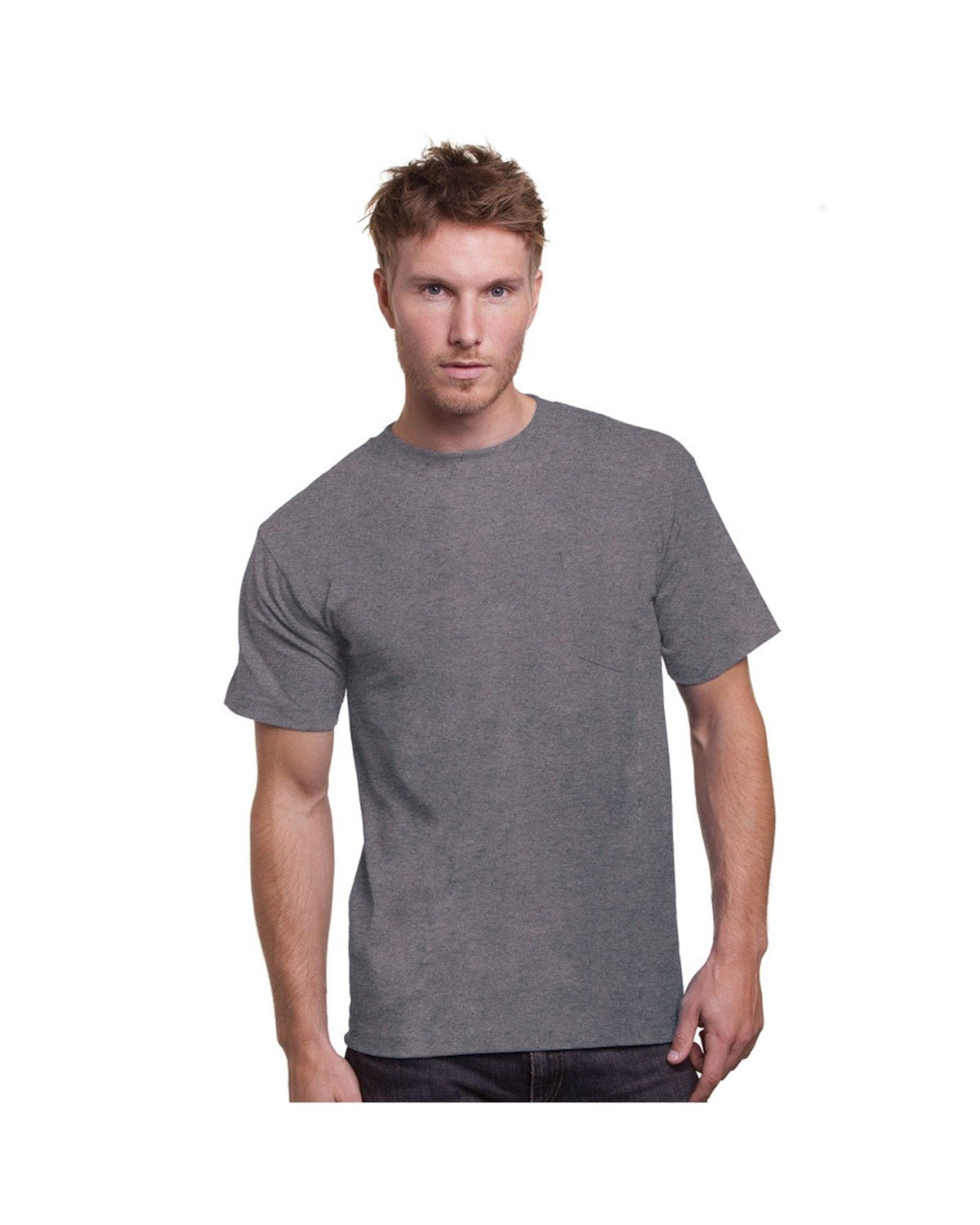 Bayside Adult 6.1 oz. Cotton Pocket T-Shirt