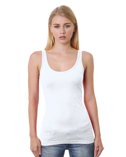 Junior's 4.2 oz., Fine Jersey Tank Top