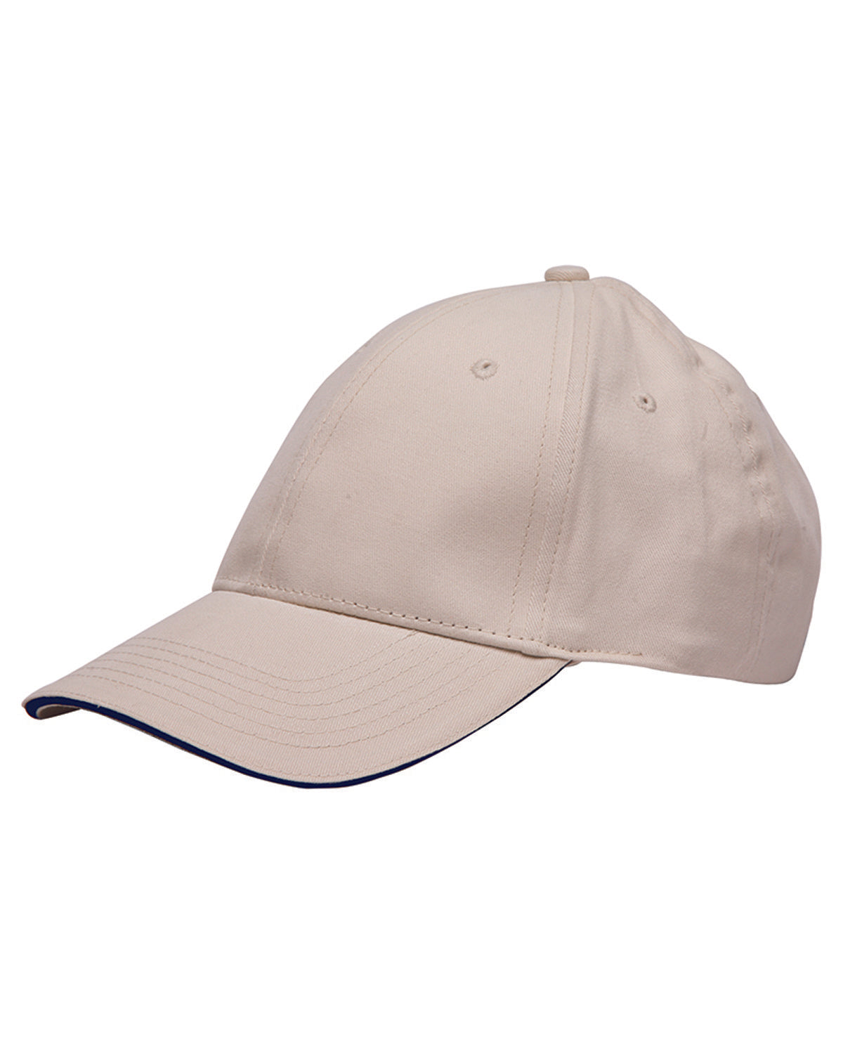 100% Brushed Cotton Twill Structured Sandwich Cap