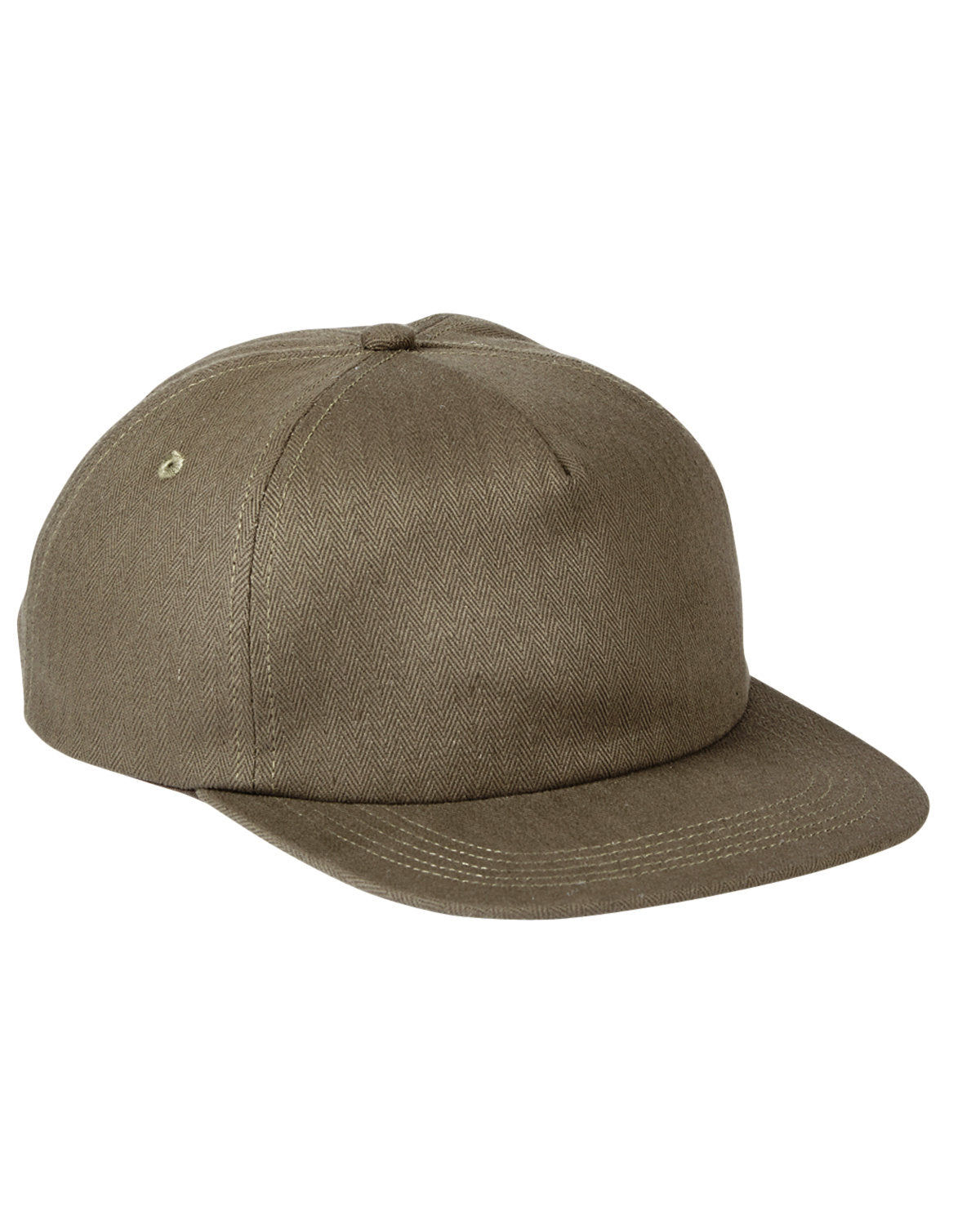 Big Accessories Squatty Herringbone Cap: Distinctive Style with a Contemporary Twist