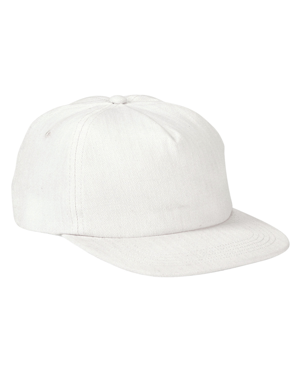 Big Accessories Squatty Herringbone Cap: Distinctive Style with a Contemporary Twist