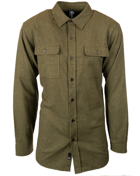Burnside Men's Solid Flannel Shirt BU8200