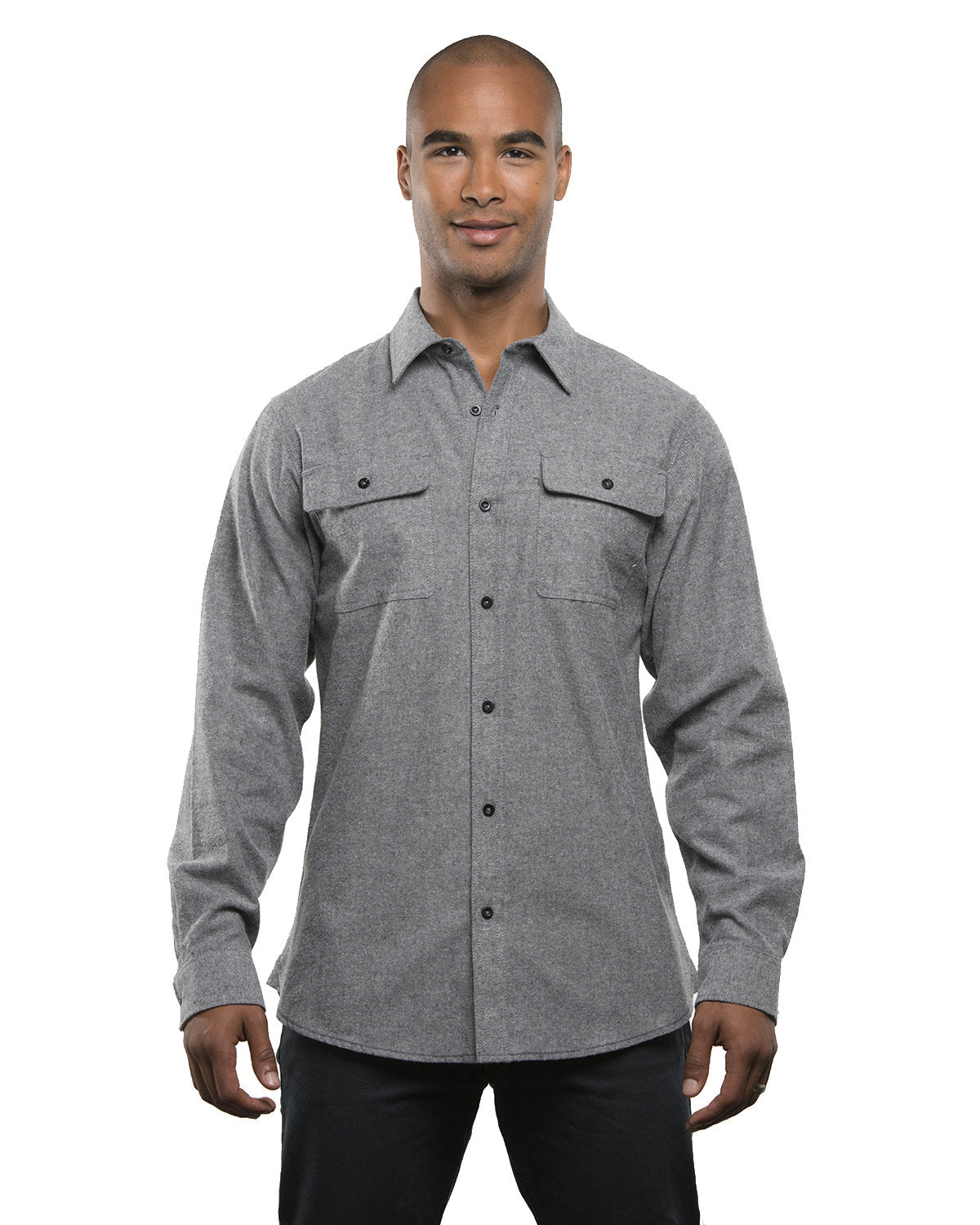 Burnside Men's Solid Flannel Shirt BU8200