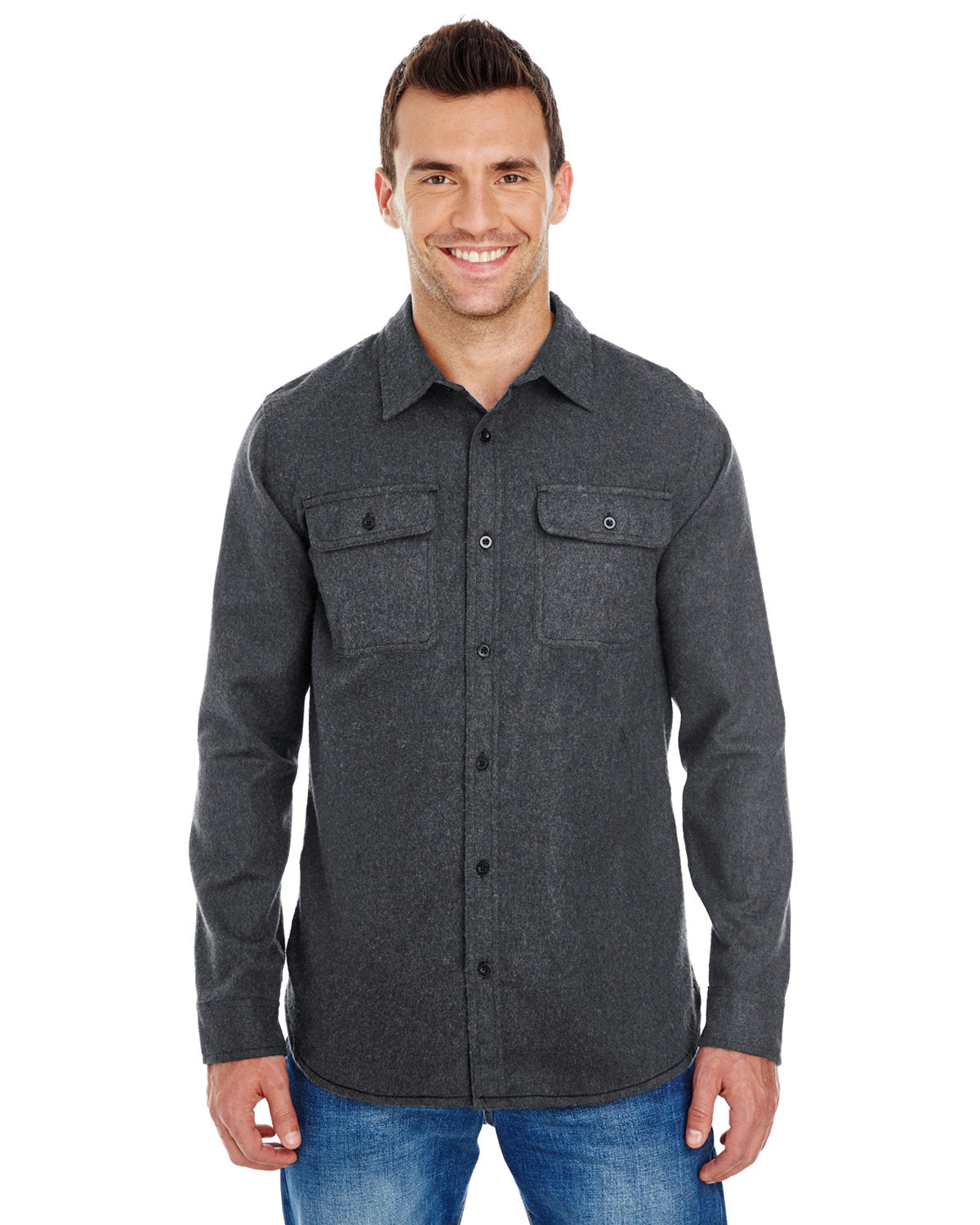 Burnside Men's Solid Flannel Shirt BU8200