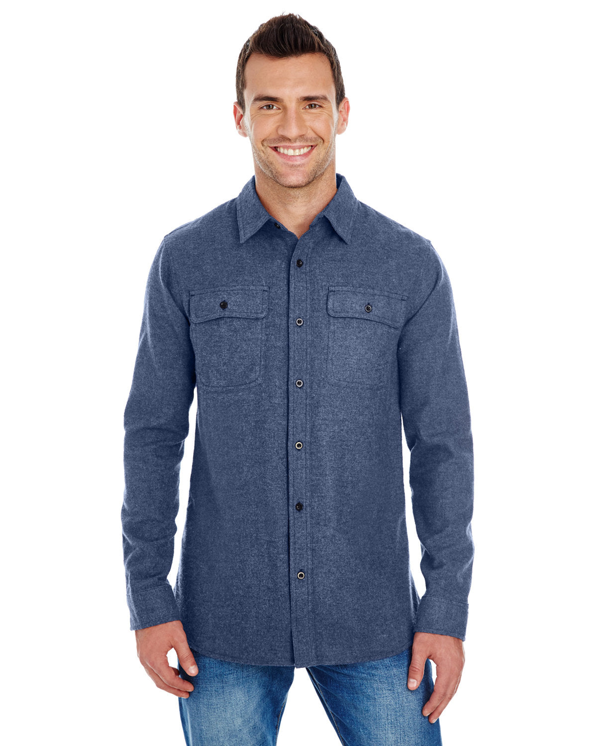 Burnside Men's Solid Flannel Shirt BU8200
