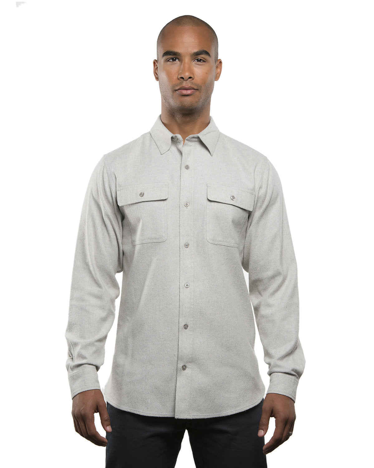 Burnside Men's Solid Flannel Shirt BU8200