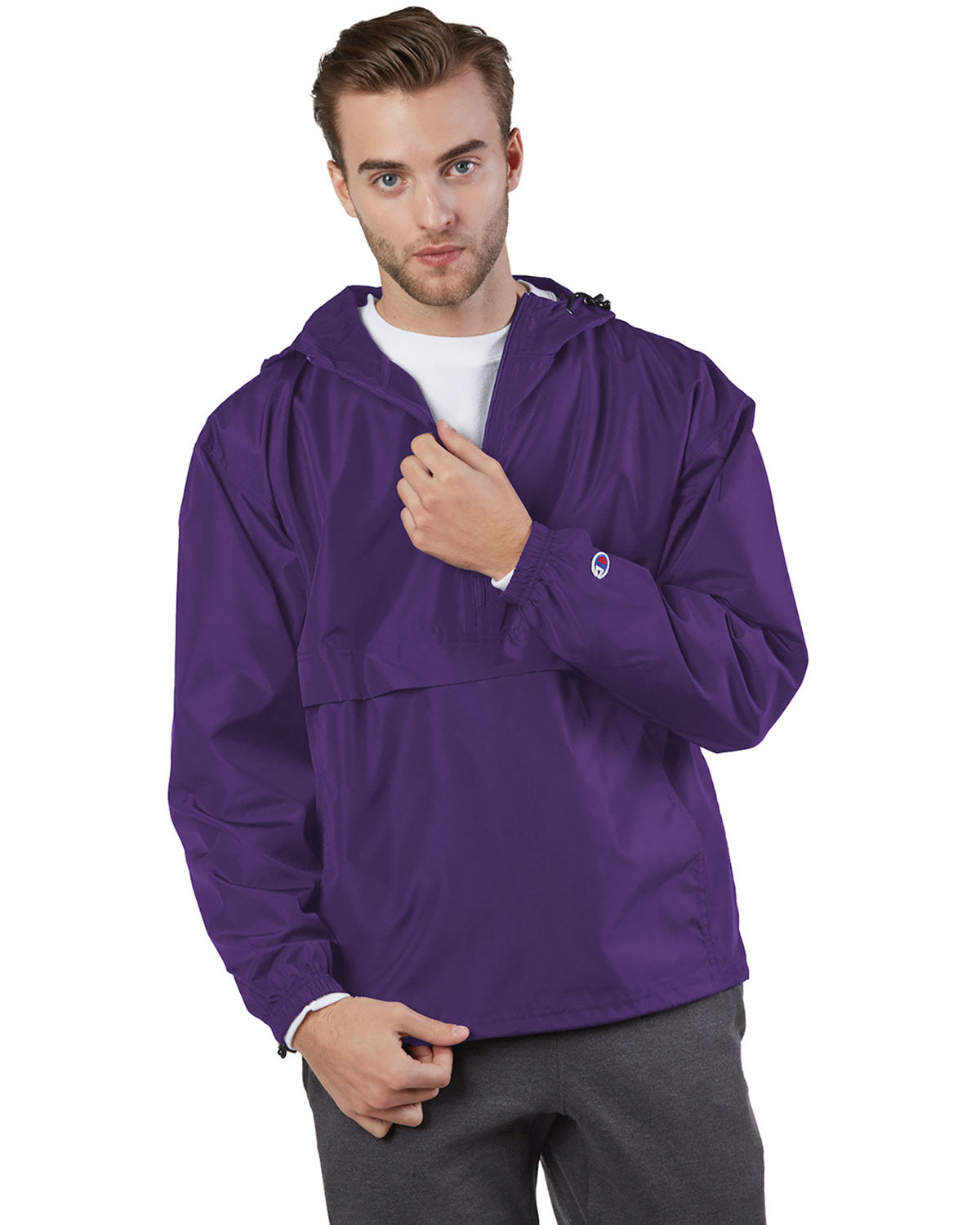 Champion Essential: The Adult Packable Anorak 1/4 Zip Jacket