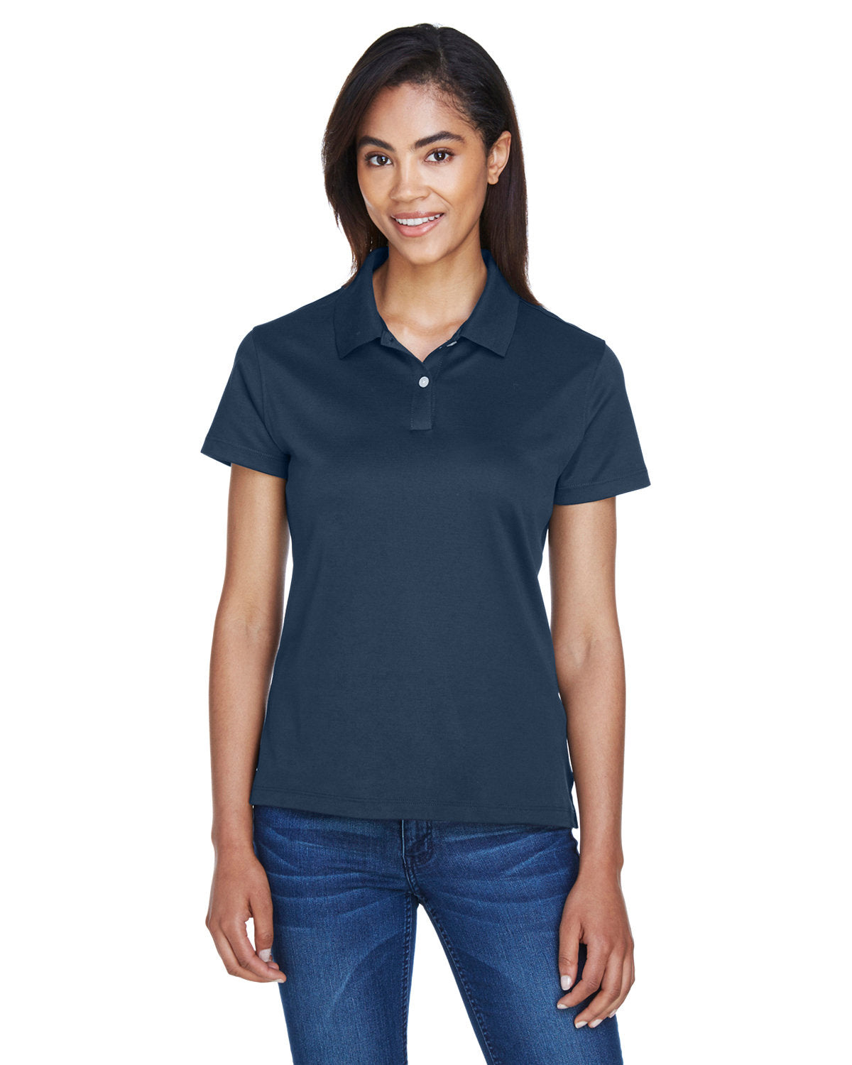 Elevate Your Look with the Devon & Jones Ladies' Pima-Techâ„¢ Jet PiquÃ© Polo