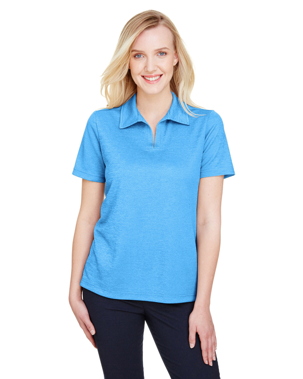 Elevate Your Style with the Devon & Jones CrownLux Performanceâ„¢ Ladies' Address Melange Polo