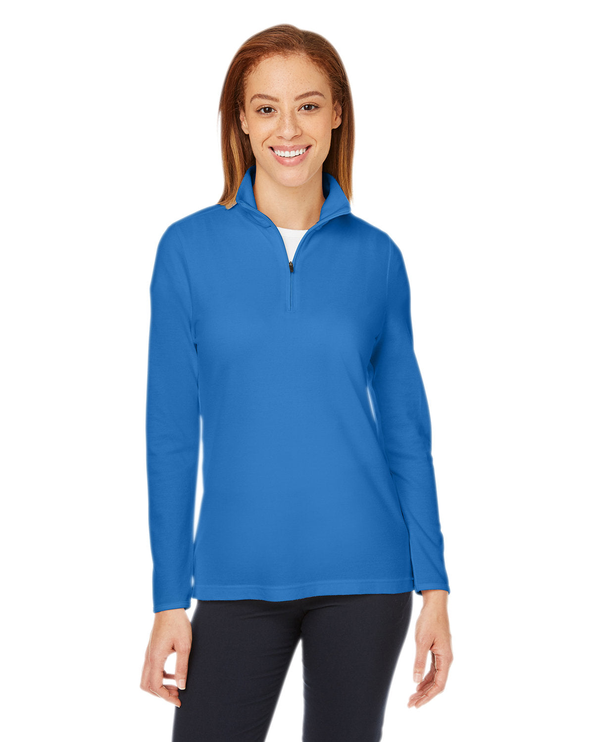 Elevate Your Performance with the Devon & Jones New Classicsâ„¢ Ladies' Performance Quarter-Zip