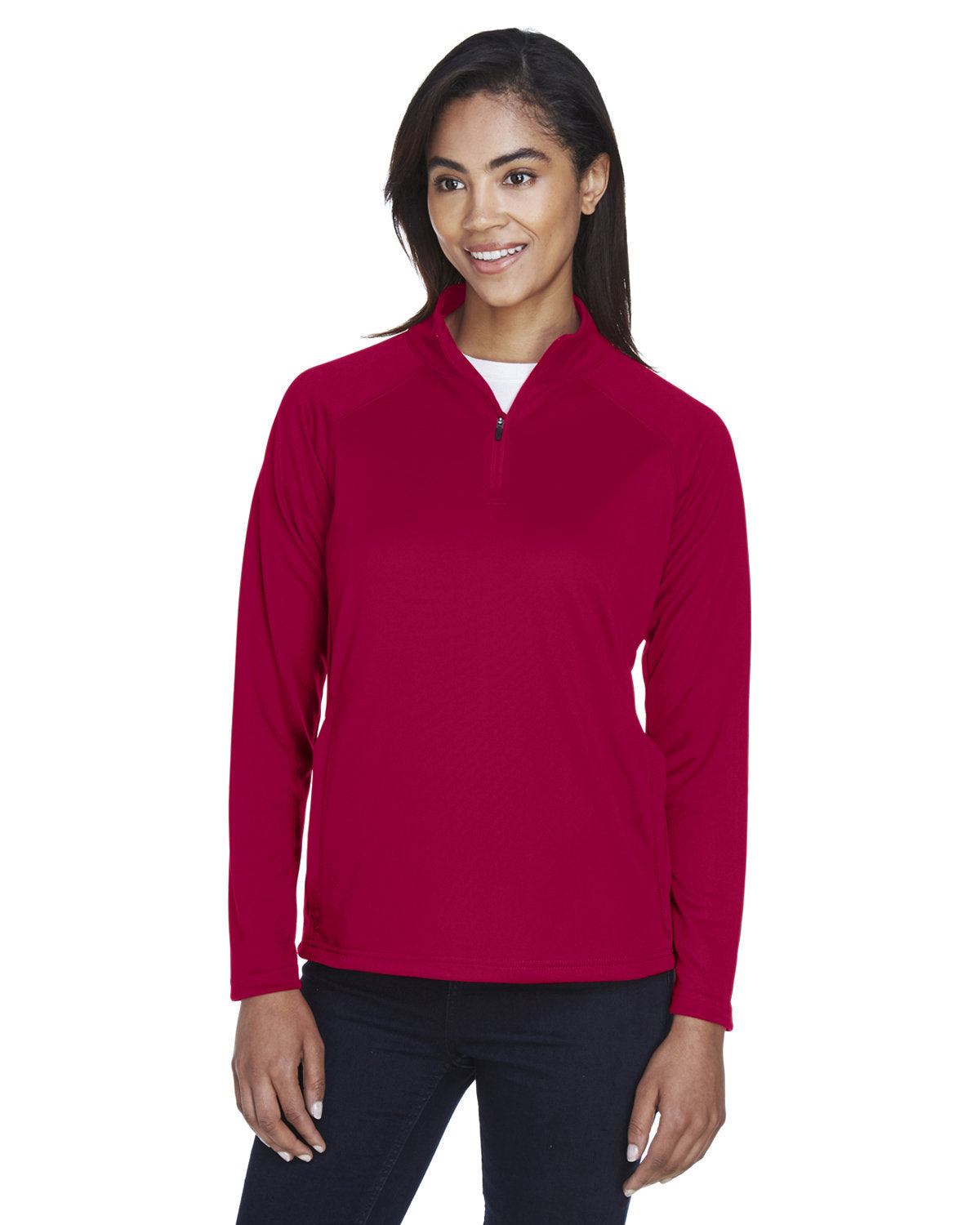 Elevate Your Look with the Devon & Jones Ladies' Stretch Tech-ShellÂ® Compass Quarter-Zip
