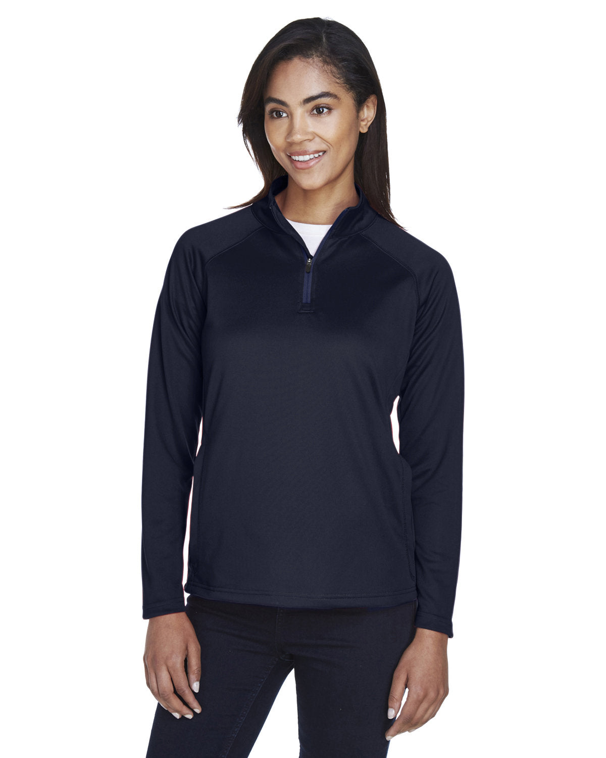 Elevate Your Look with the Devon & Jones Ladies' Stretch Tech-ShellÂ® Compass Quarter-Zip