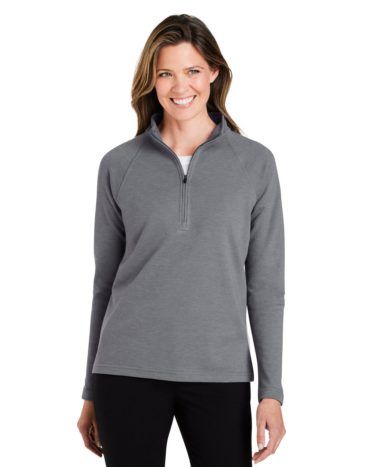Elevate Your Style with the Devon & Jones Ladies' New Classicsâ„¢ Charleston Quarter-Zip