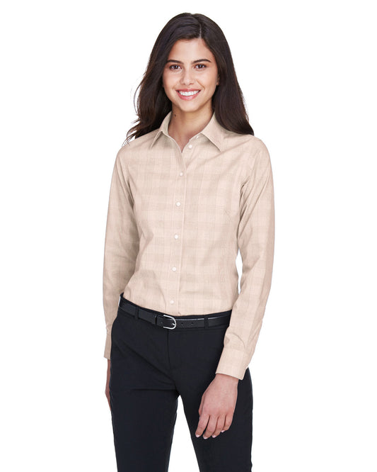 Elevate Your Elegance with the Devon & Jones Ladies' Crown Woven CollectionÂ® Glen Plaid