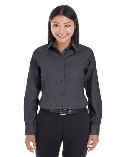 Elevate Your Elegance with the Devon & Jones Ladies' Crown Woven CollectionÂ® Royal Dobby Shirt