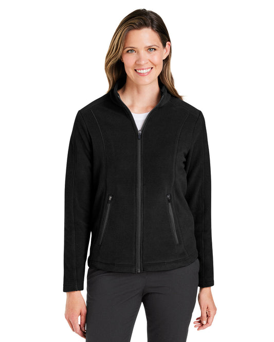 Elegant Coziness: Devon & Jones Ladies' CrownLux Performanceâ„¢ Fleece Full-Zip Jacket
