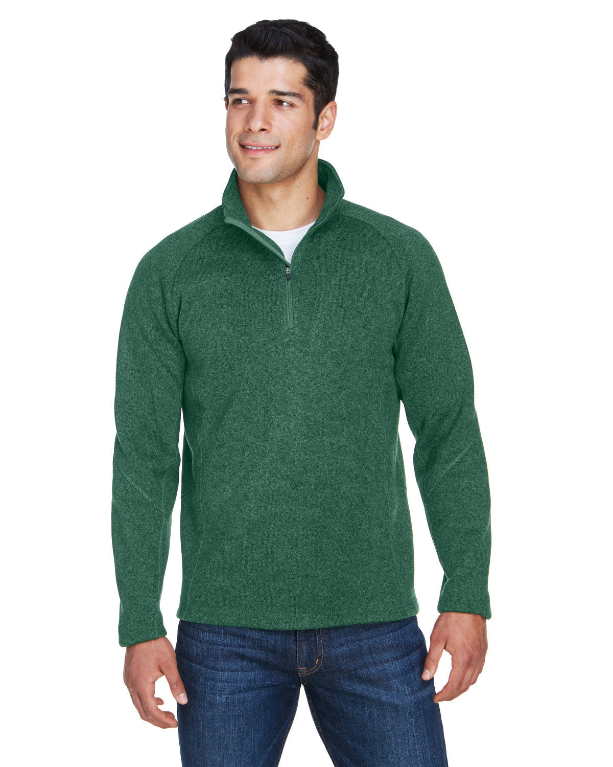 Classic Comfort: Devon & Jones Adult Bristol Sweater Fleece Quarter-Zip