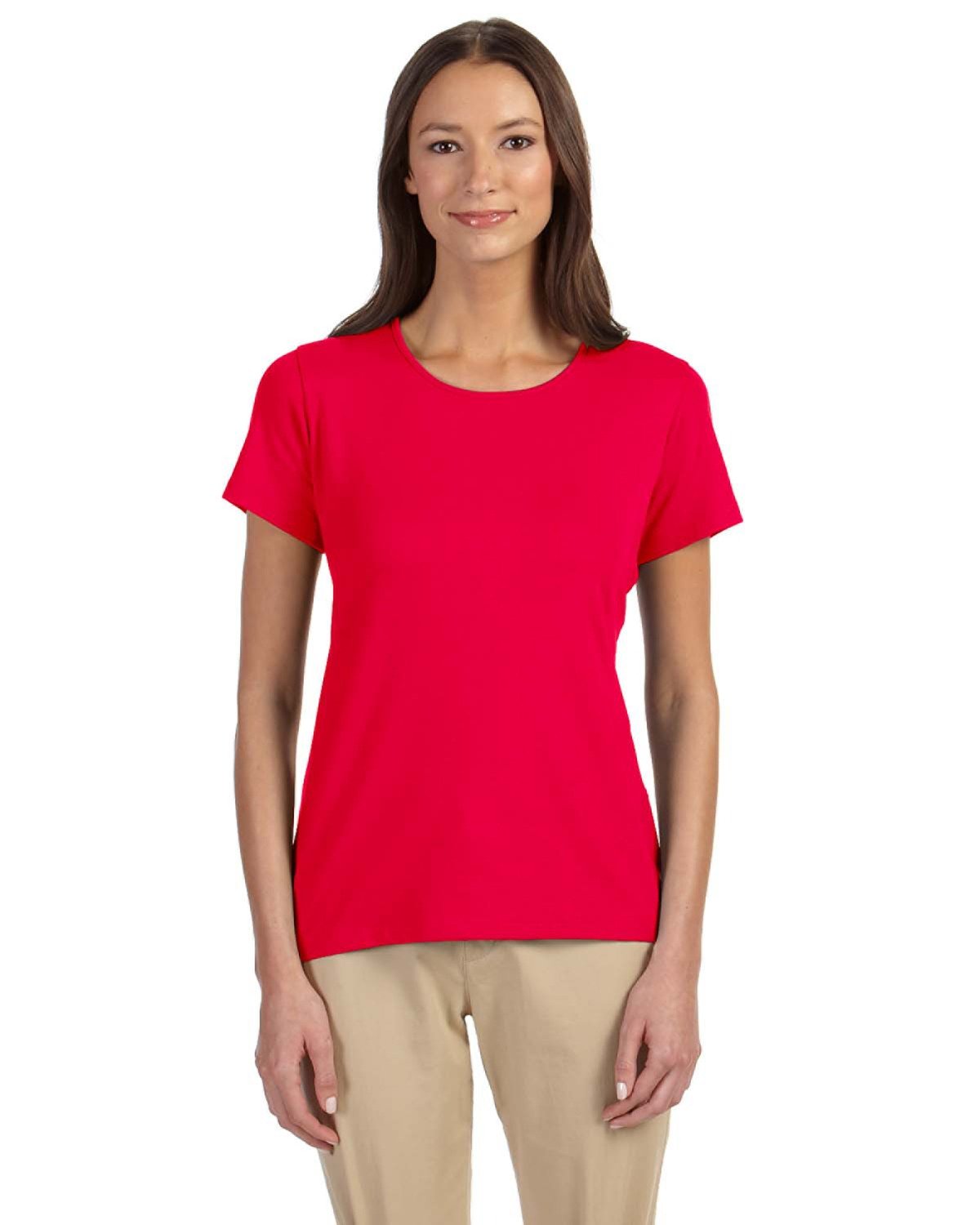 Effortless Sophistication: Devon & Jones Ladies' Perfect Fitâ„¢ Shell T-Shirt