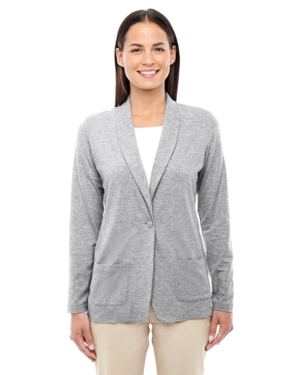 Elegant Drapery: Devon & Jones Ladies' Perfect Fitâ„¢ Shawl Collar Cardigan