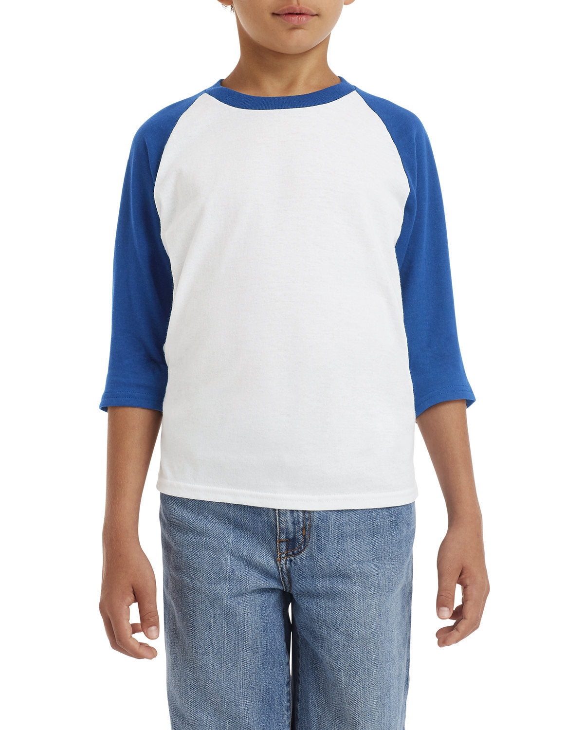 Gildan Youth Heavy Cotton 3/4-Raglan Sleeve T-Shirt G570B