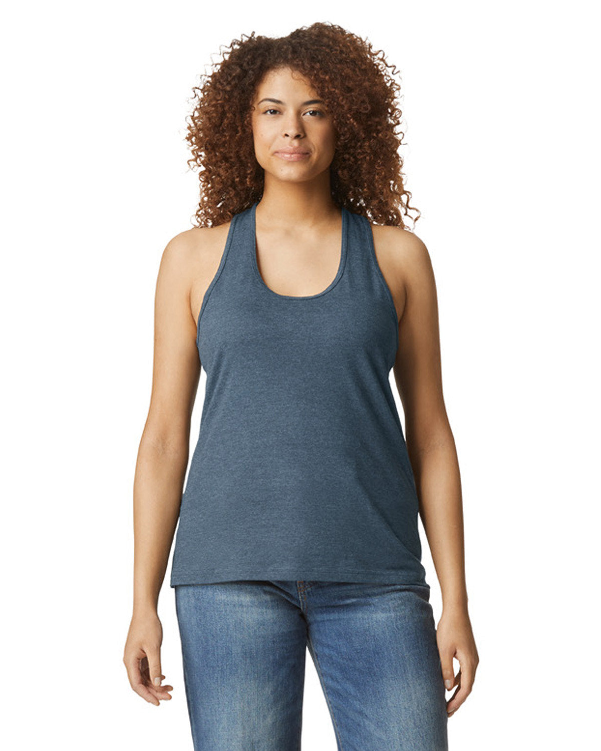 Gildan Ladies' Softstyle CVC Racerback Tank G672L