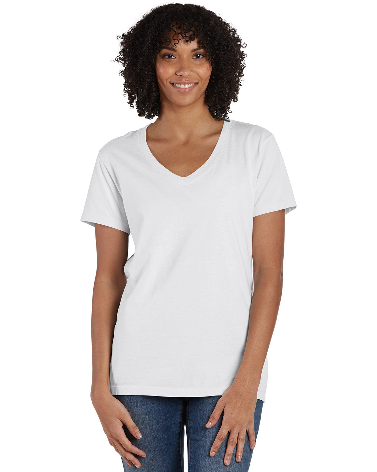 ComfortWash by Hanes Ladies' V-Neck T-Shirt GDH125