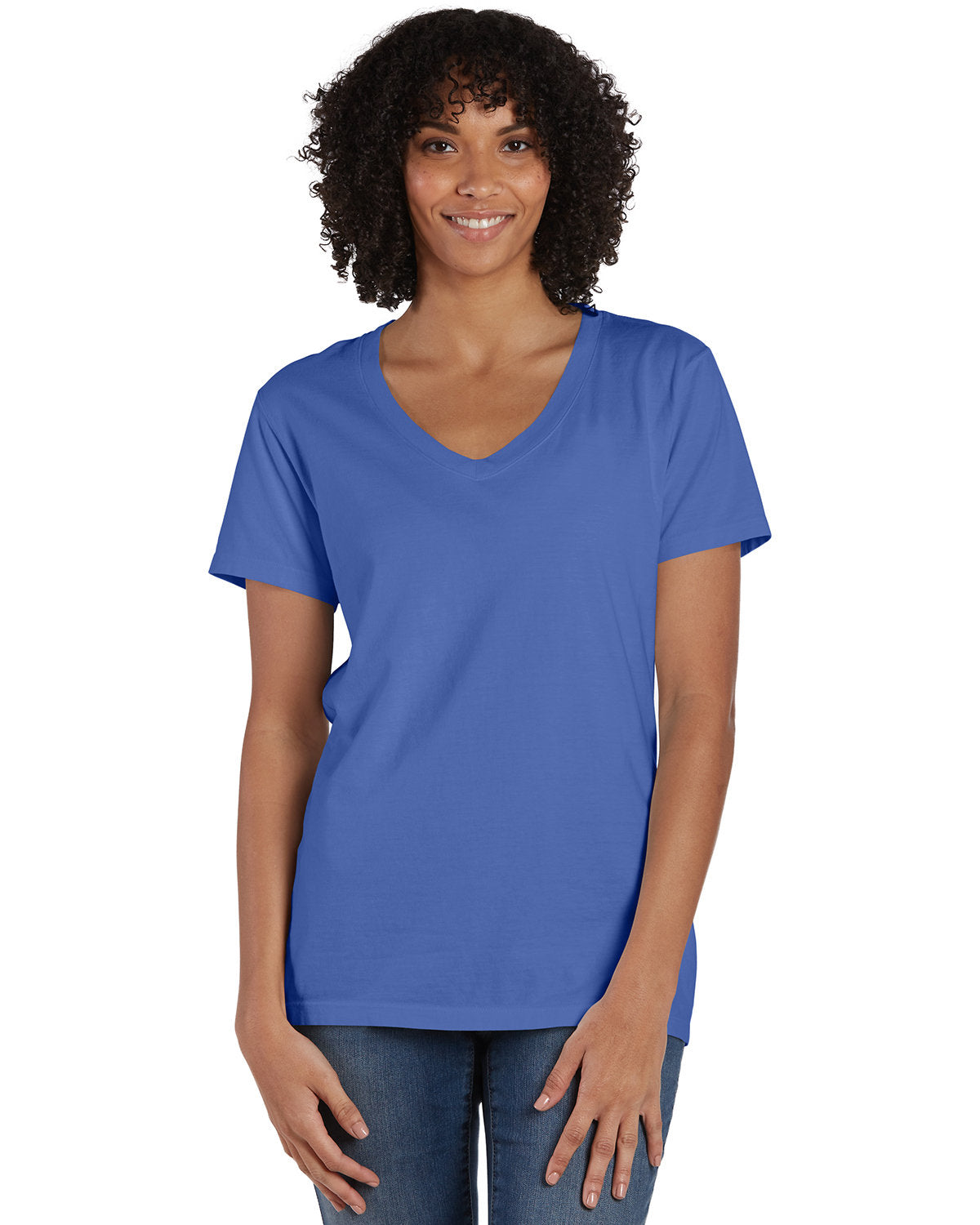 ComfortWash by Hanes Ladies' V-Neck T-Shirt GDH125