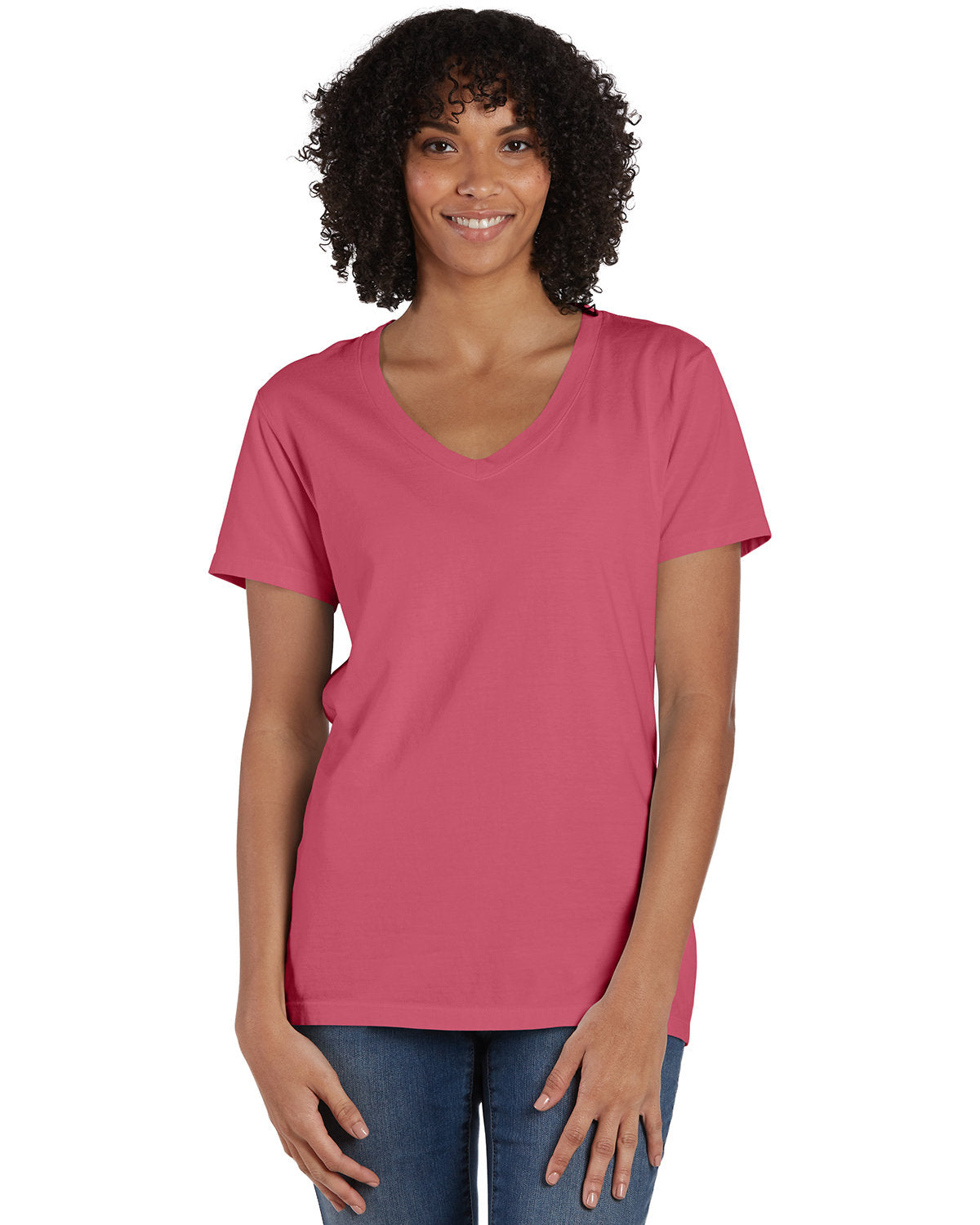 ComfortWash by Hanes Ladies' V-Neck T-Shirt GDH125