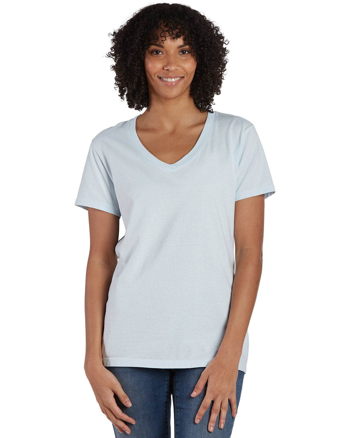 ComfortWash by Hanes Ladies' V-Neck T-Shirt GDH125
